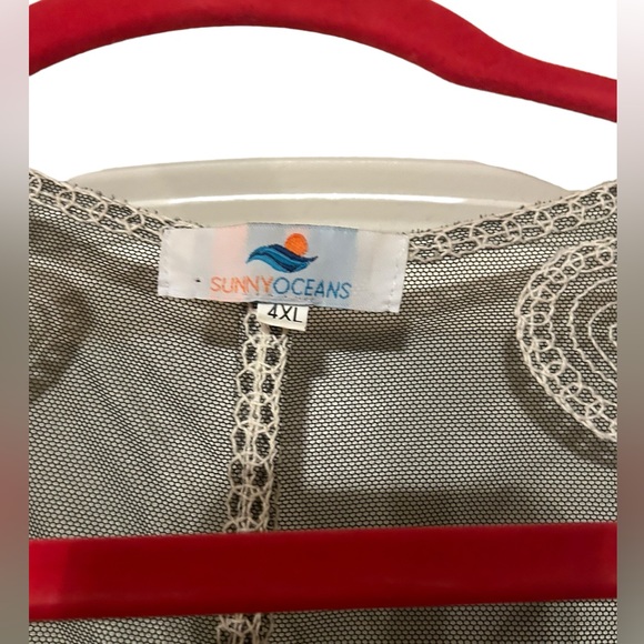 Netting and embroidery kimono - Picture 4 of 5